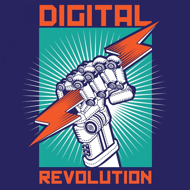 Premium Vector | Digital revolution movement