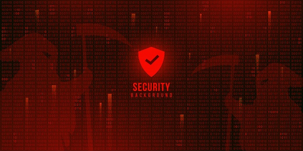 バイナリコード サイバースペースセキュリティとデジタル技術の背景壁紙 プレミアムベクター
