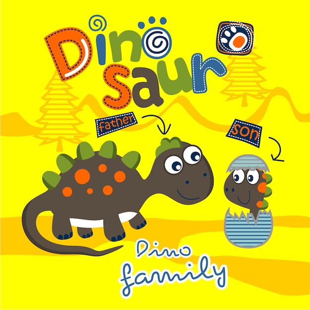 Download Dinosaur family | Premium Vector