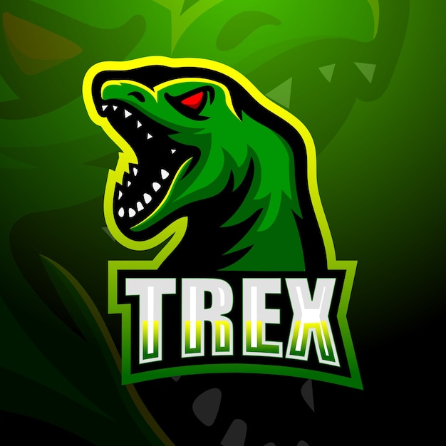 Premium Vector | Dinosaur trex mascot illustration