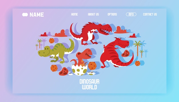 Download Free Dinosaurs World Poster Landing Page Illustration Cartoon Dinosaurs Use our free logo maker to create a logo and build your brand. Put your logo on business cards, promotional products, or your website for brand visibility.