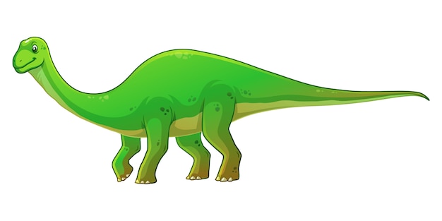 Diplodocus Cartoon - Premium Vector Diplodocus Cartoon Illustration