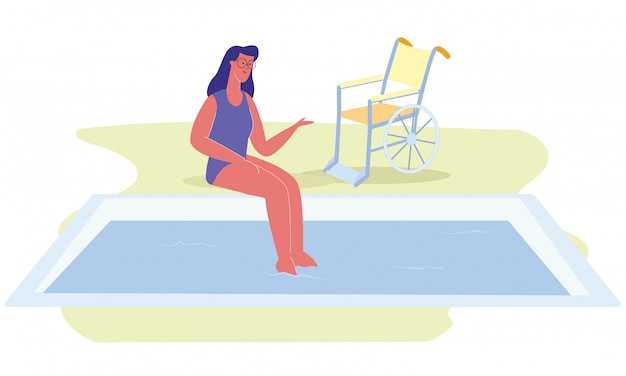 Download Free Disabled Cartoon Woman Swimming Pool Wheelchair Premium Vector Use our free logo maker to create a logo and build your brand. Put your logo on business cards, promotional products, or your website for brand visibility.