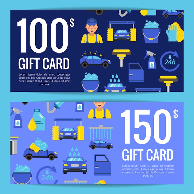 premium-vector-discount-or-gift-card-voucher-templates-with-car-wash