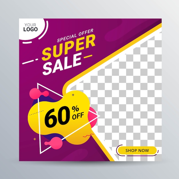 Premium Vector Discount Sale Banner Social Media Post Template