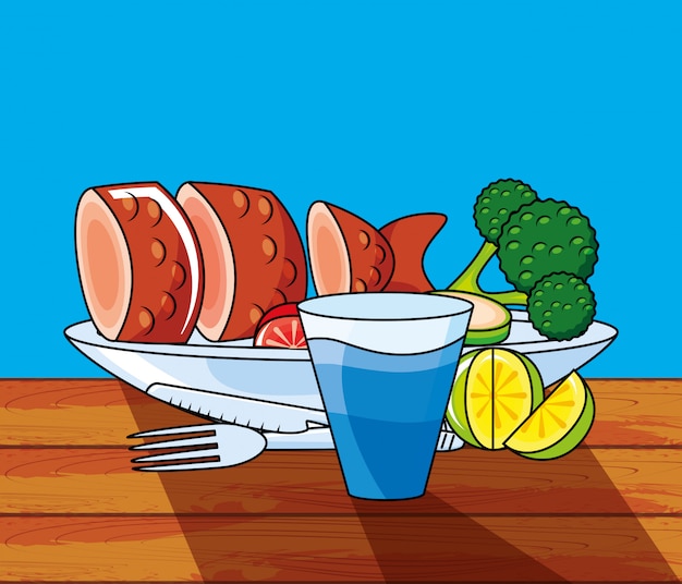 premium-vector-dish-with-fresh-fish