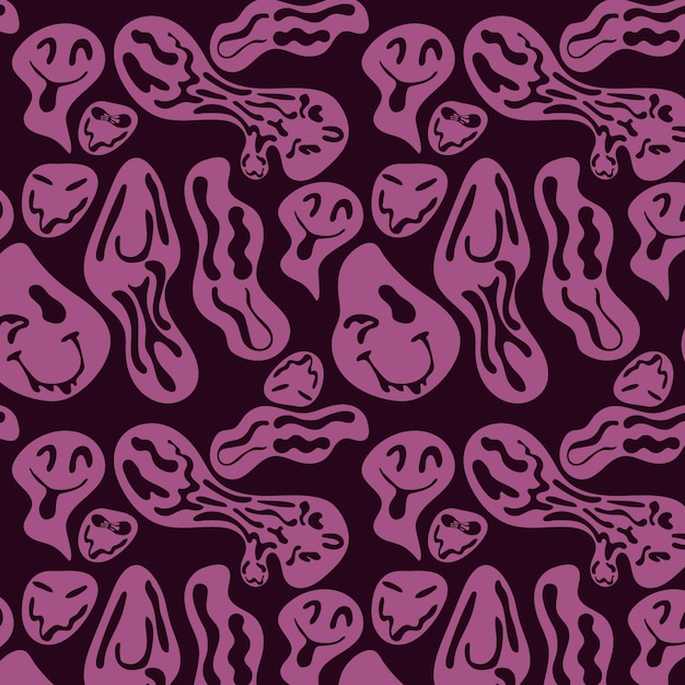 Free Vector | Distorted smile emoticon pattern