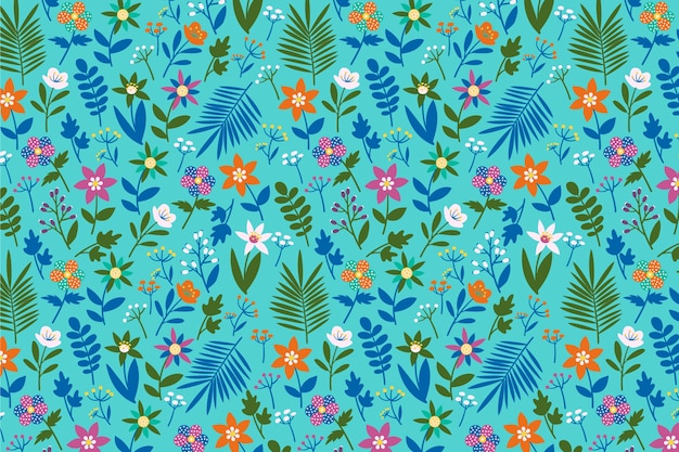Download Ditsy floral print background Vector | Free Download
