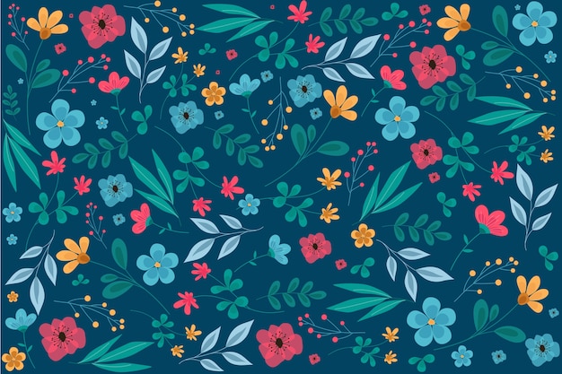 Free Vector Ditsy Floral Print Background