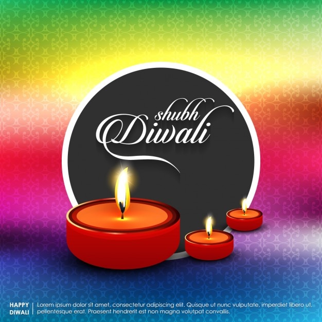 Free Vector | Diwali Background With A Black Circle