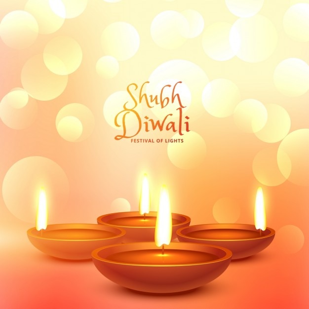 Diwali bright bokeh background