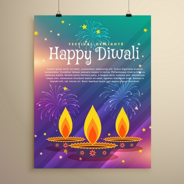 Diwali colorful brochure