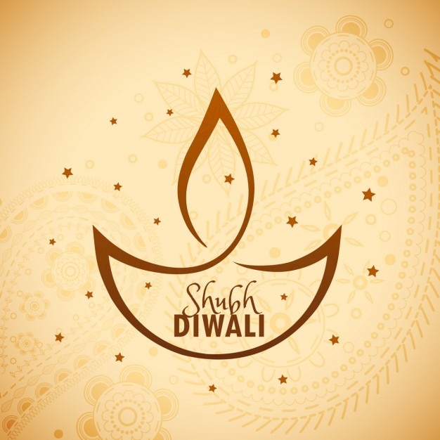 Diwali decorative background with stars