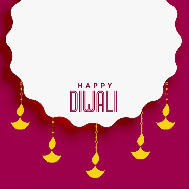 Diwali festival background with text\
space