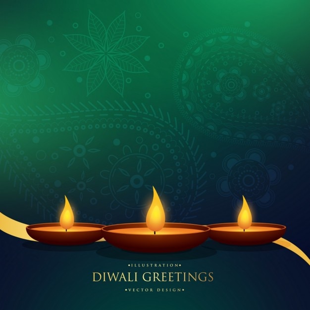 Diwali green background