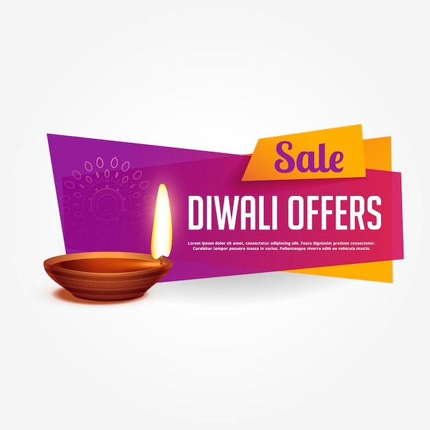 Diwali offer and sale voucher design with\
vibrant colors