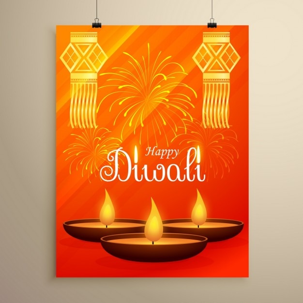 Diwali orange brochure
