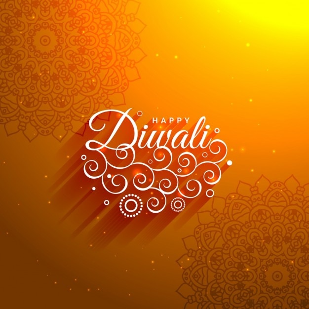 Diwali ornamental background with\
mandalas