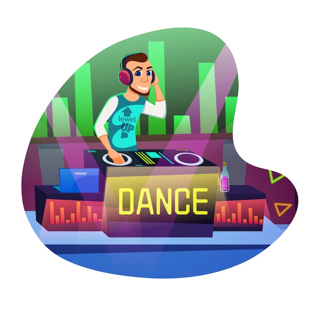 Download Free Dj Disco Dance Cartoon Flat Premium Vector Use our free logo maker to create a logo and build your brand. Put your logo on business cards, promotional products, or your website for brand visibility.