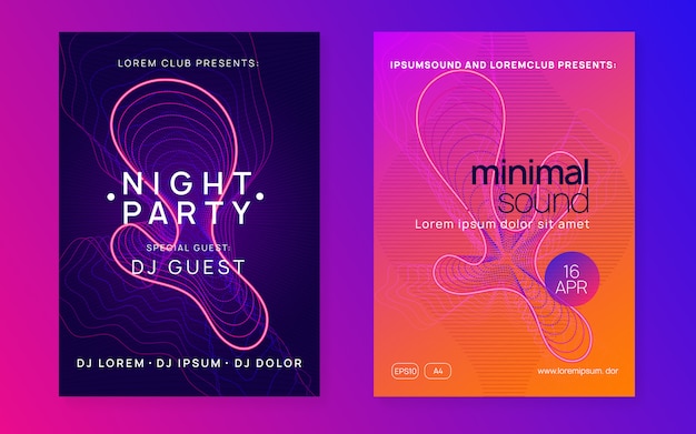 Download Free Dj Event Neon Flyer Set Premium Vector Use our free logo maker to create a logo and build your brand. Put your logo on business cards, promotional products, or your website for brand visibility.