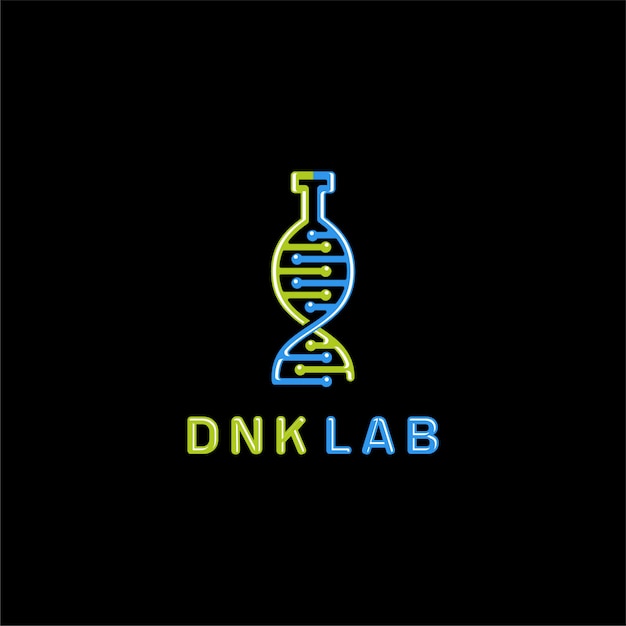 Dna testing flat icon design Premium Vector