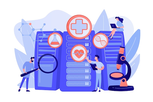 Doctors and personalized prescriptive analytics Free Vector