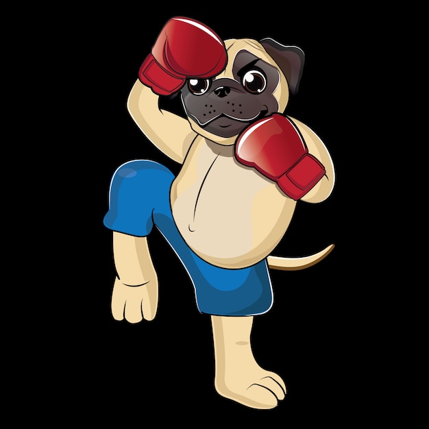 Premium Vector | Dog boxer