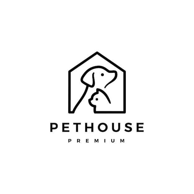 Download Free Dog Cat Pet House Home Logo Vector Icon Illustration Premium Vector Use our free logo maker to create a logo and build your brand. Put your logo on business cards, promotional products, or your website for brand visibility.