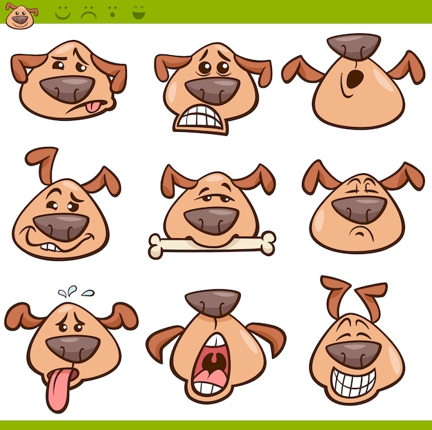 Image Freepik Com Free Vector Dog Emoticons Car