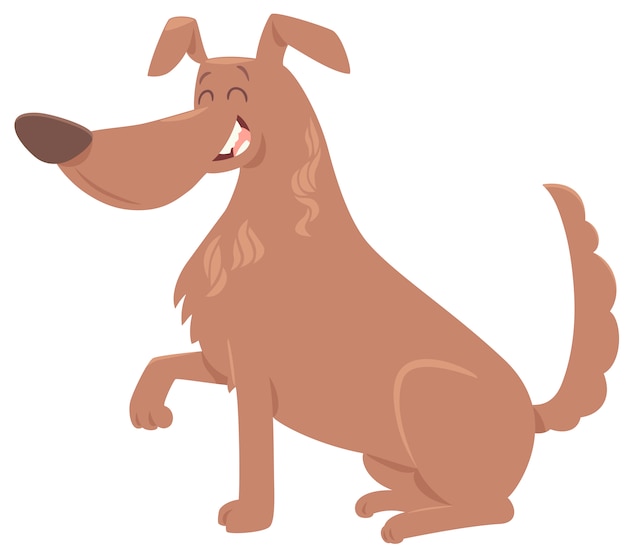 Premium Vector | Dog gives paw cartoon