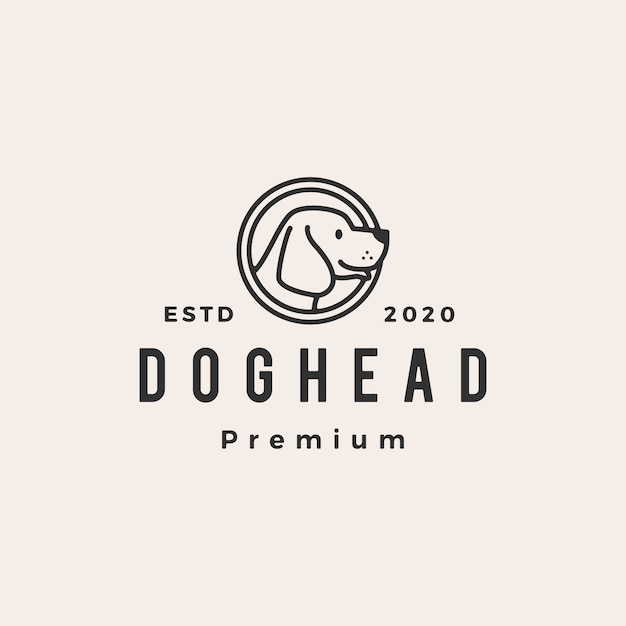 Download Free Dog Head Hipster Vintage Logo Icon Illustration Premium Vector Use our free logo maker to create a logo and build your brand. Put your logo on business cards, promotional products, or your website for brand visibility.