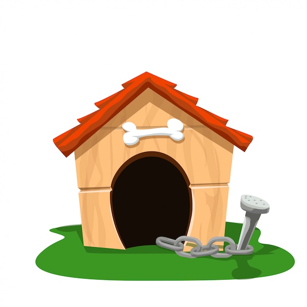 Dog house | Premium Vector