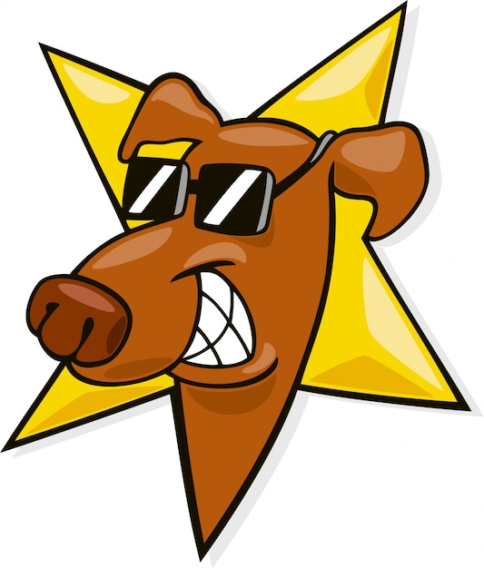 Premium Vector Dog star