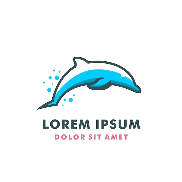 Premium Vector | Dolphin logo