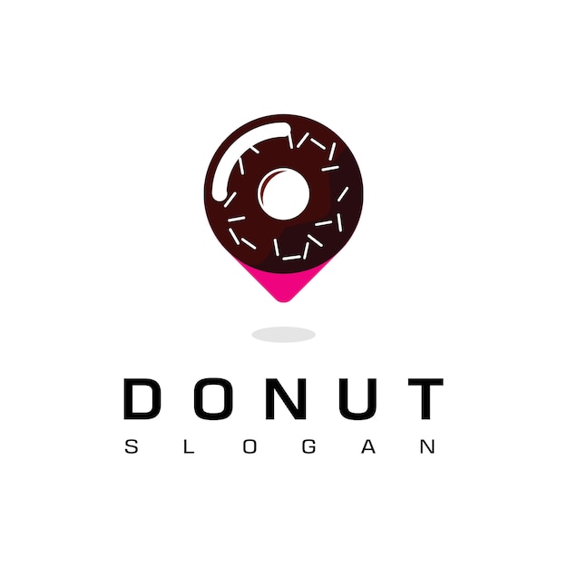 Donut place logo design template Vector | Premium Download