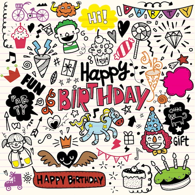 doodle birthday doodle birthday