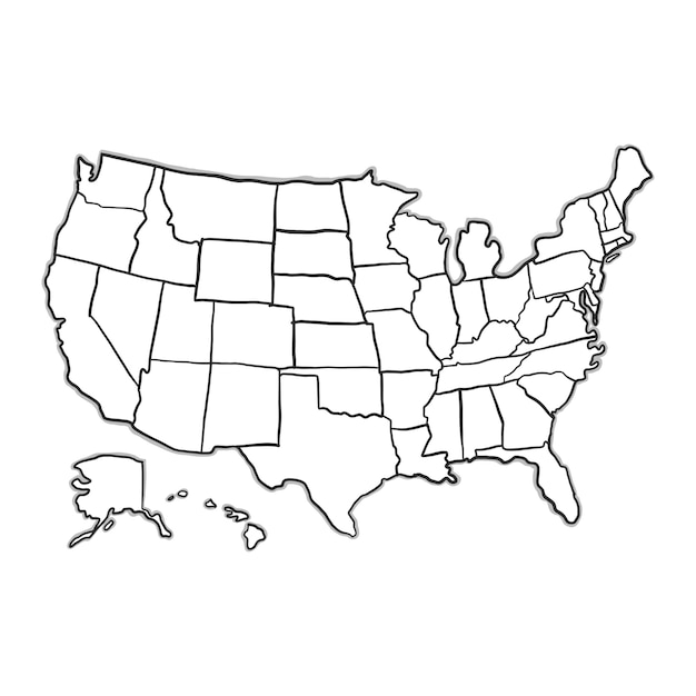 us map outline