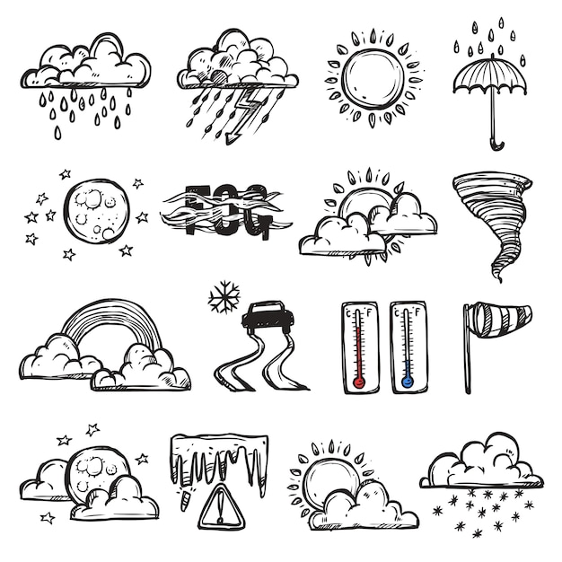 Doodle Weather Set