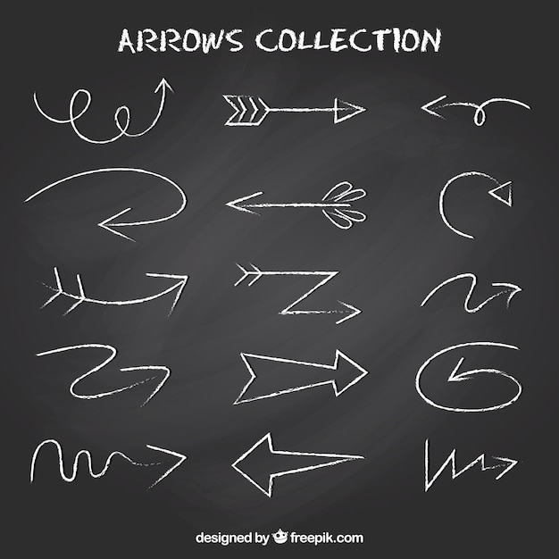 Doodles arrows pack Vector | Free Download