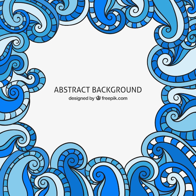 Download Doodles background in curly style | Free Vector