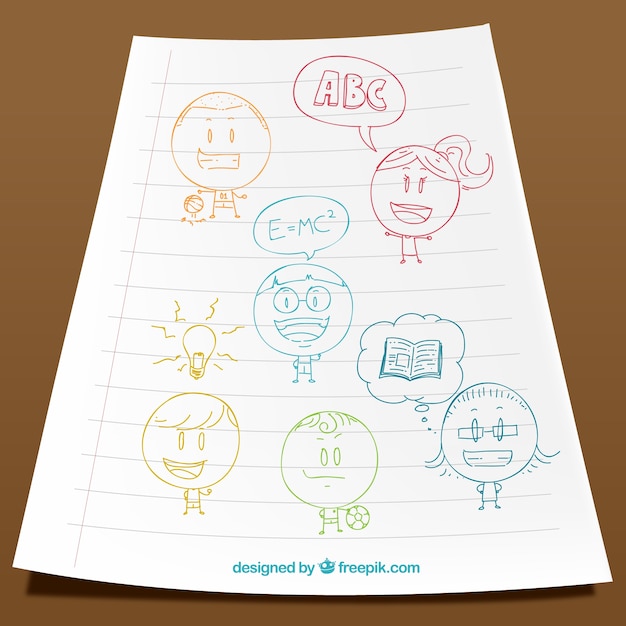Download Doodles kids pack | Free Vector