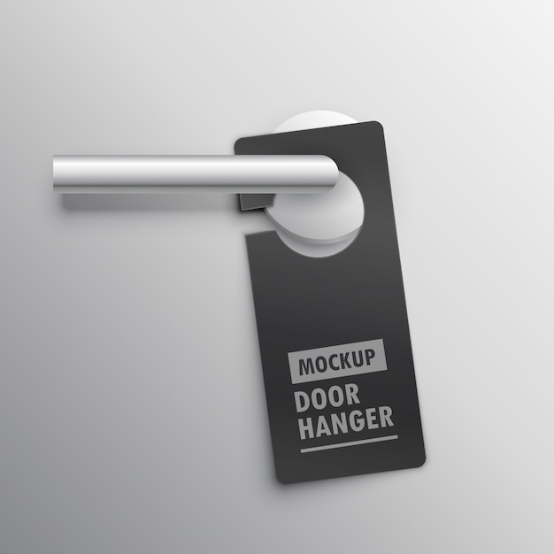 Door hanger, mockup Vector | Free Download