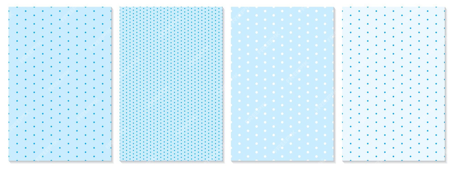 Premium Vector | Dot pattern set. baby background. blue color. vector ...