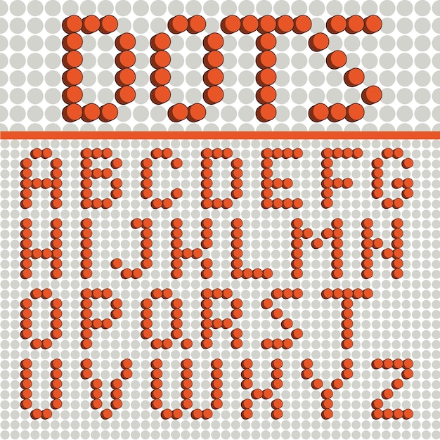 Dot Letter Font - font