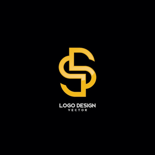 Premium Vector Double S Letter Gold Monogram Logo Design