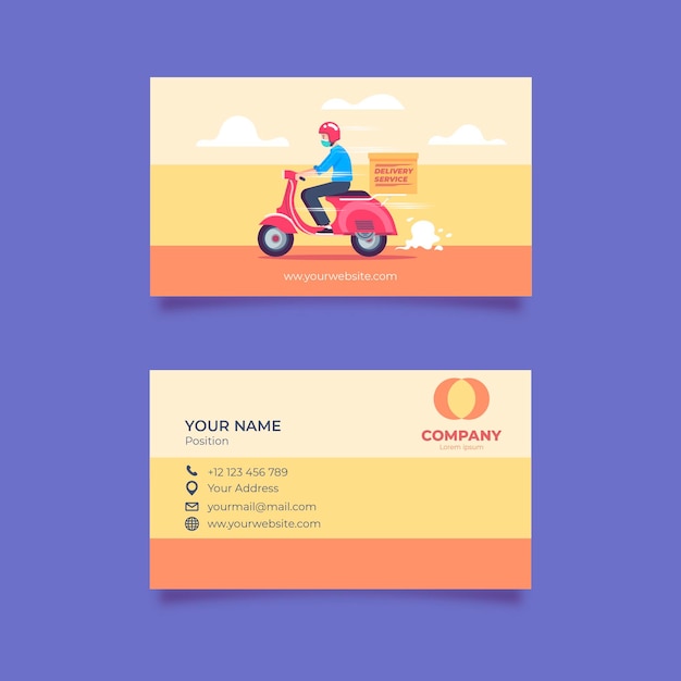 two sided business card template free printable