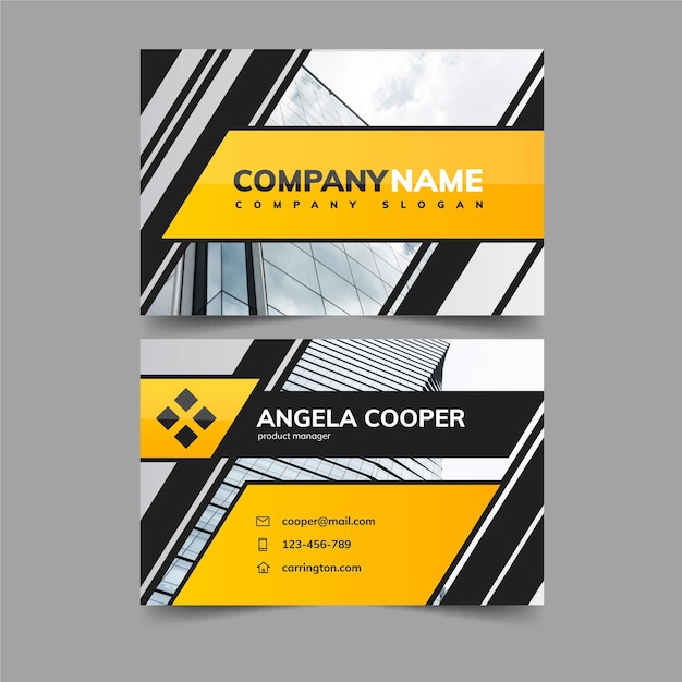 double-sided-business-card-template-free-vector