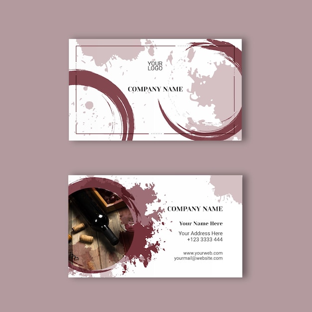 Double sided business card template | Free Vector