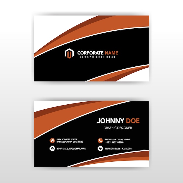 business visit card template free download