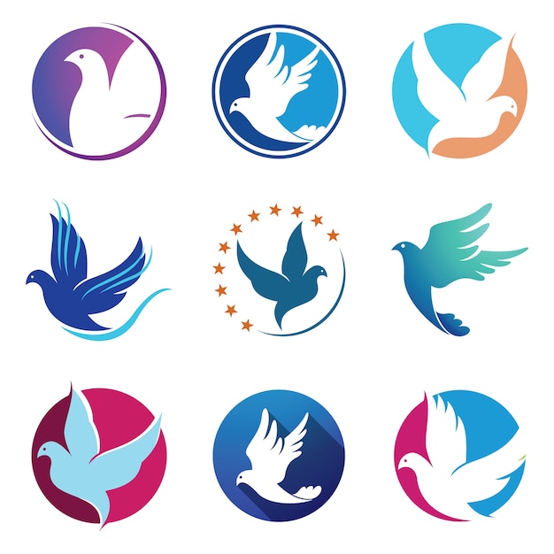 Download Free Dove Pigeon Bird Fly Wings Logo Symbol Premium Vector Use our free logo maker to create a logo and build your brand. Put your logo on business cards, promotional products, or your website for brand visibility.